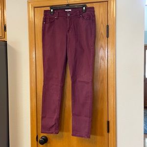 CAbi Maroon skinny jean